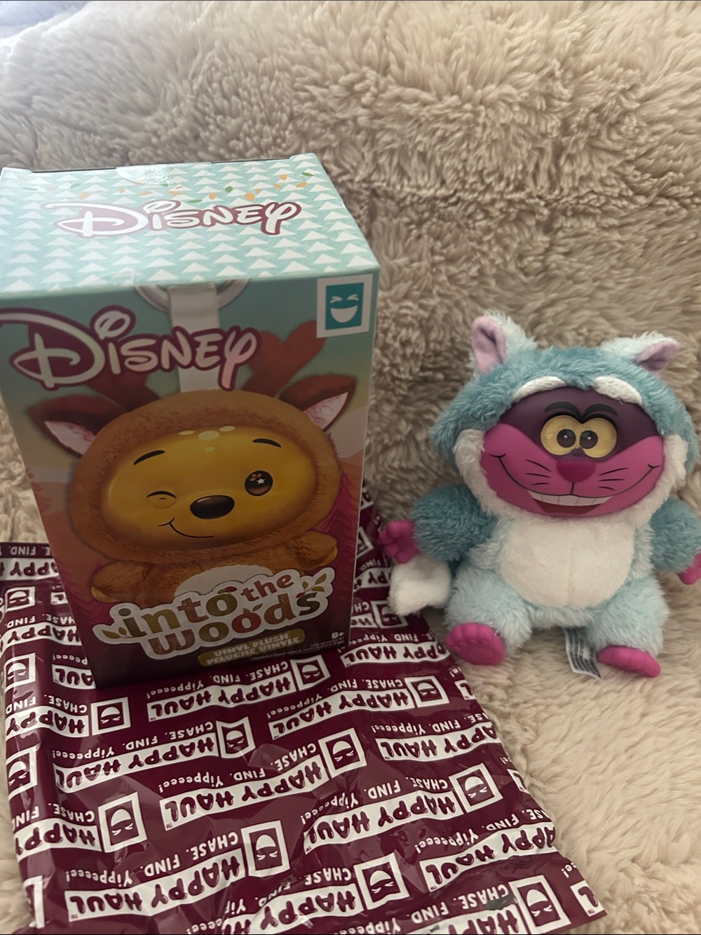 Disney Teal, White & Pink Cheshire Cat Plush